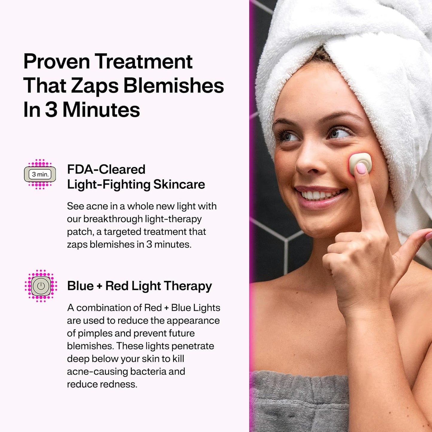 LED Light Therapy Acne Patches