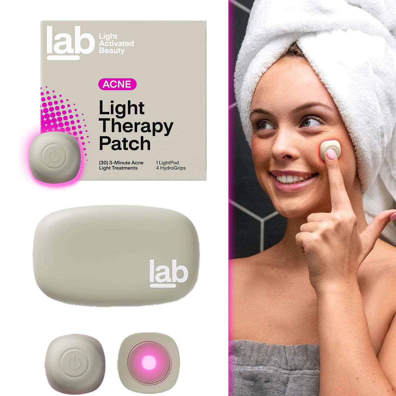 LED Light Therapy Acne Patches