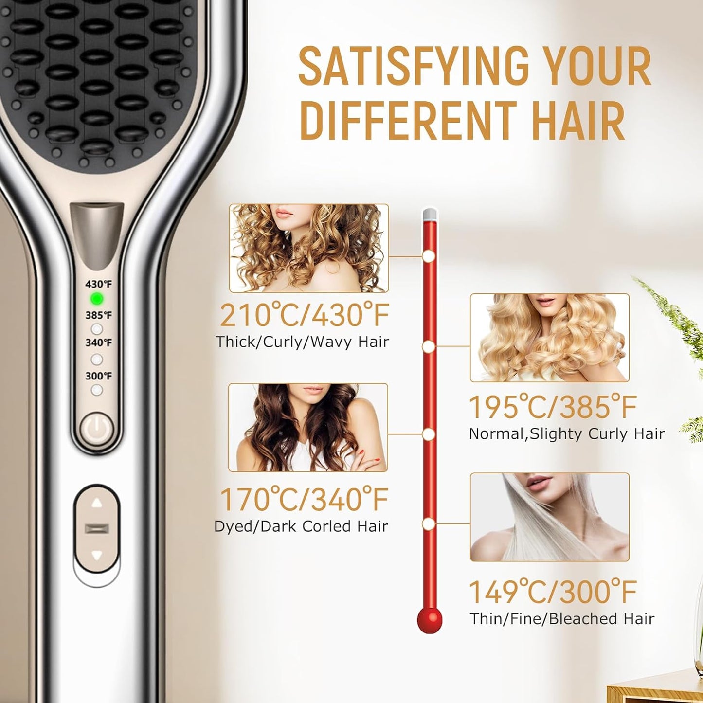 Hair Straightener Brush