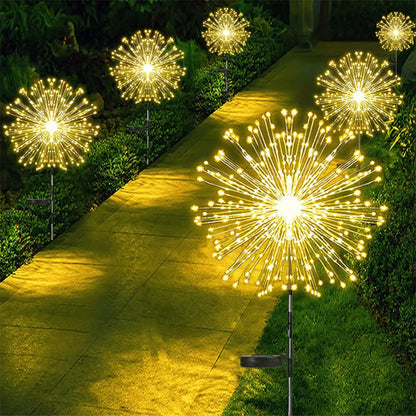 Waterproof Solar Garden Fireworks Lamp (8 lighting mode)