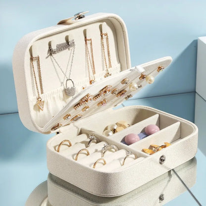 Double Layer Travel Jewellery Storage Box