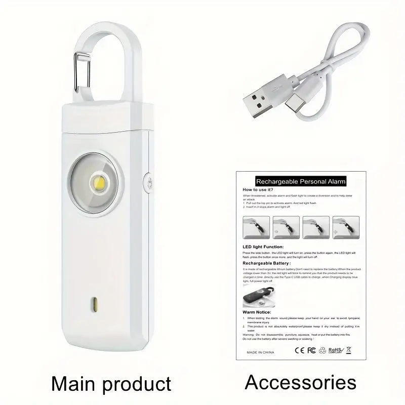 Rechargeable Personal Safety Alarm for Women