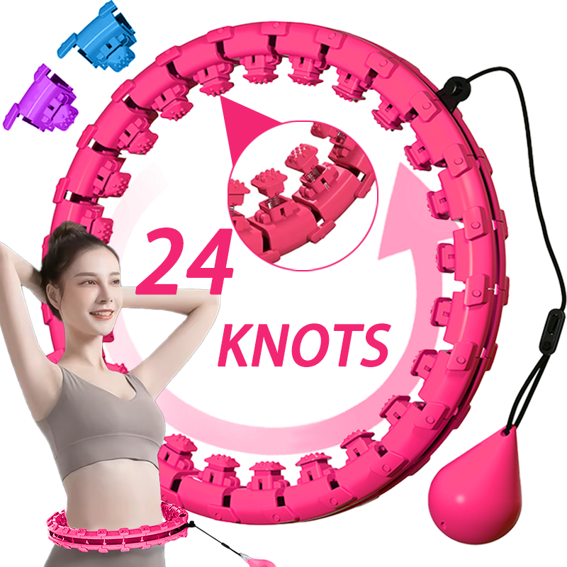 Cardio Training Hoola Hoop (24 Knots = 48inch)