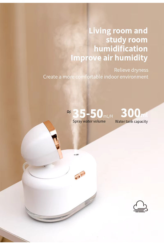 2-in-1 Sunset Projection With Humidifier Lamp