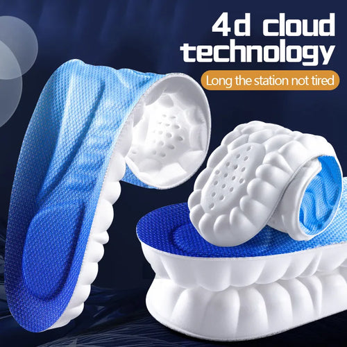 4D All-Day Comfort Shoe Insoles- (Free Size )