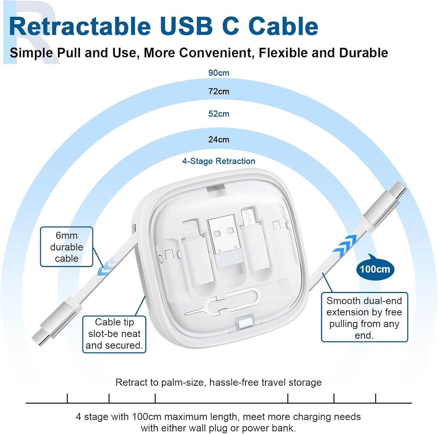 3 In 1 Multifunction Charging Cable