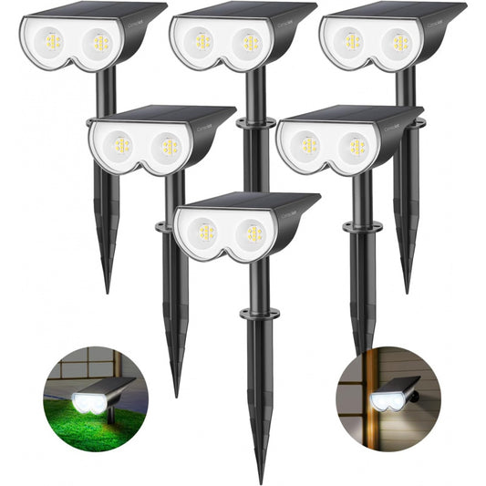 2 IN 1 Adjustable Outdoor Solar Lights (Set of 2)