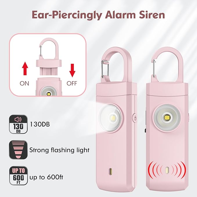 Rechargeable Personal Safety Alarm for Women