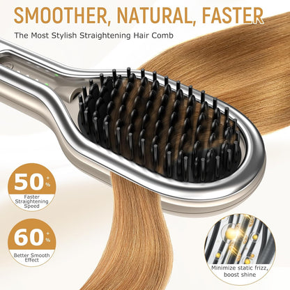 Hair Straightener Brush