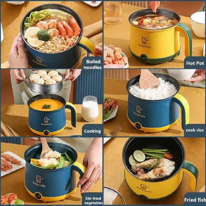 Electric Cooking Pot with Steamer