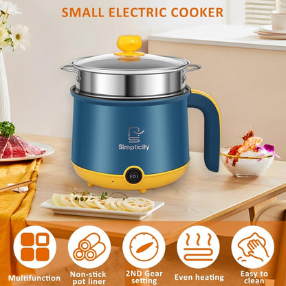 Electric Cooking Pot with Steamer