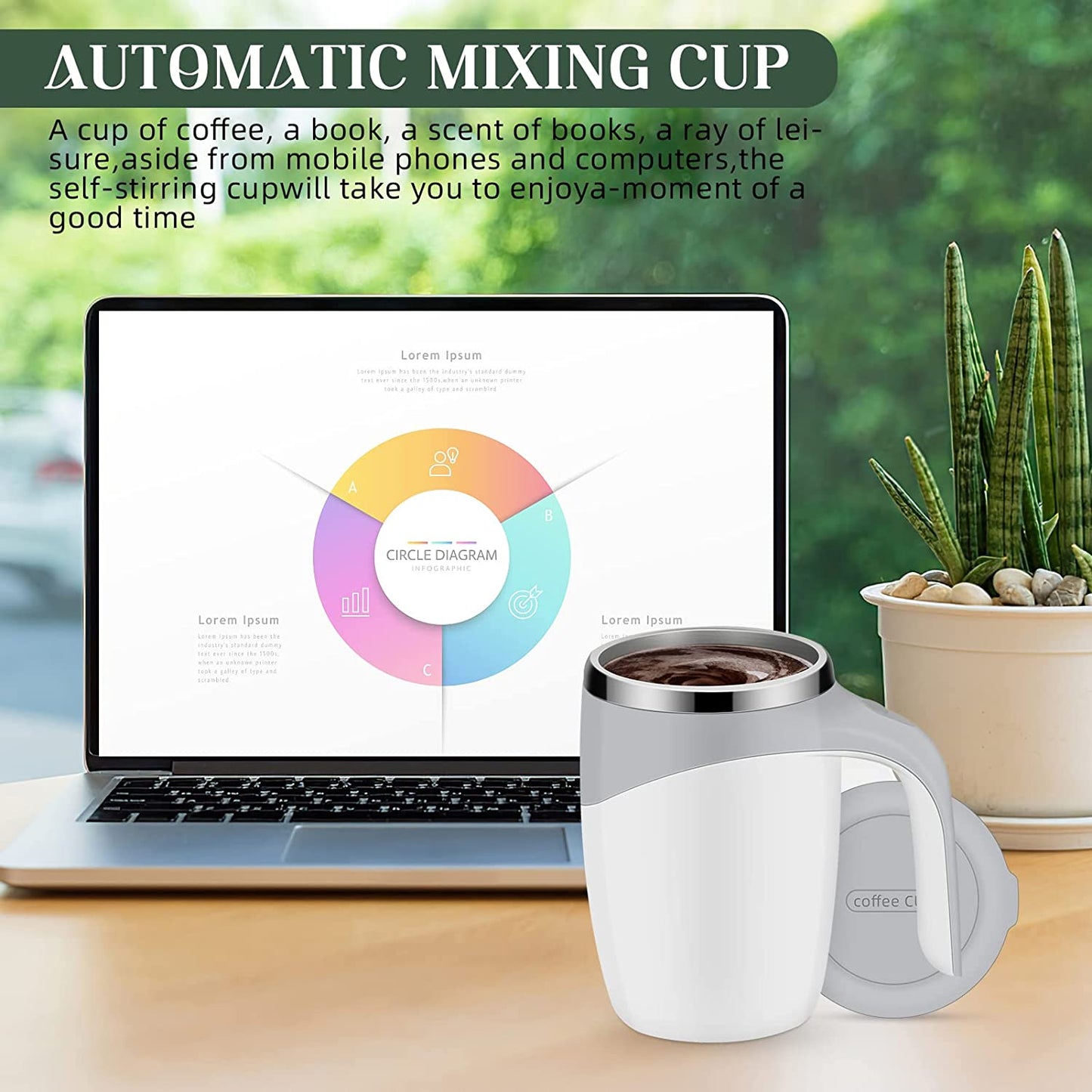 Automatic Self Stirring Coffee Mug