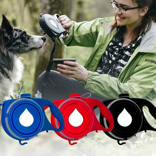 Multifunction Dog Leash With Bottle And Bucket