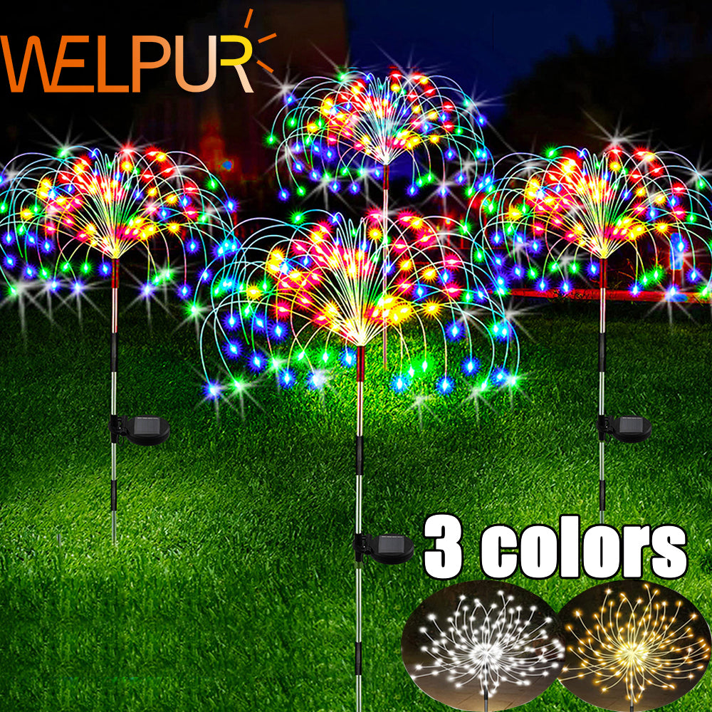 Waterproof Solar Garden Fireworks Lamp (8 lighting mode)