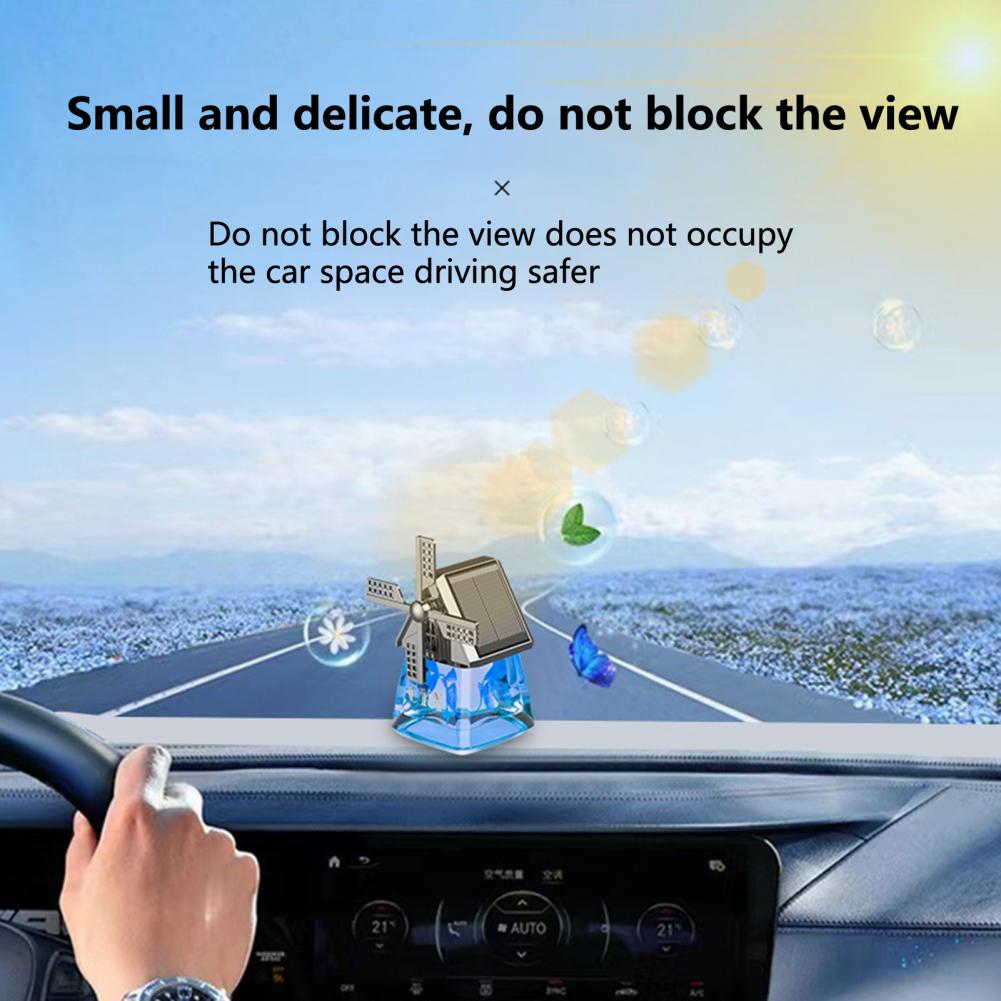 Solar Windmill Car Dashboard Air Freshener