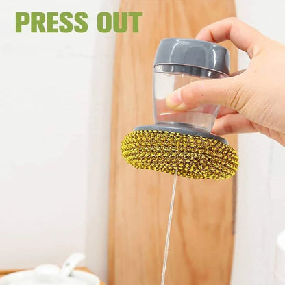 🧽 Automatically Add Liquid Pot Washing Brush 🧼