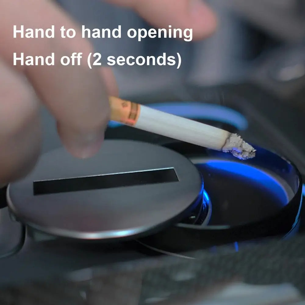 Smart Ashtray with Auto-Switch and LED Light – Multi-Purpose Box