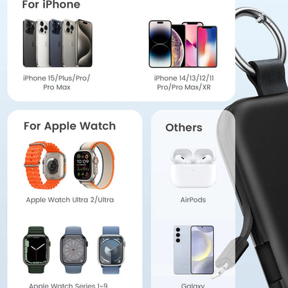 3-in-1 Portable Keychain Powerbank