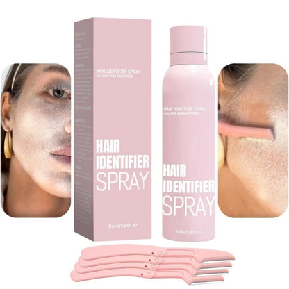 Hair Identifier Spray With 4 Free Face Razor