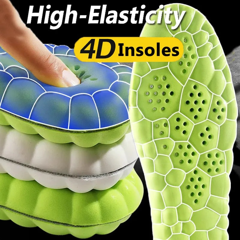 4D All-Day Comfort Shoe Insoles- (Free Size )