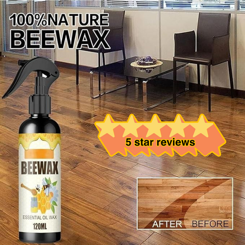 Natural Beeswax Spray, Polish and Cleaner for Wood