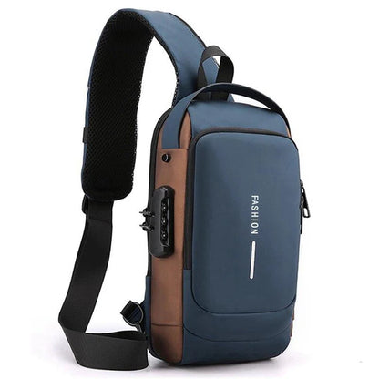 Shoulder Sling Bag With USB Charging Port