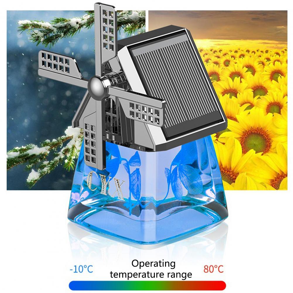 Solar Windmill Car Dashboard Air Freshener