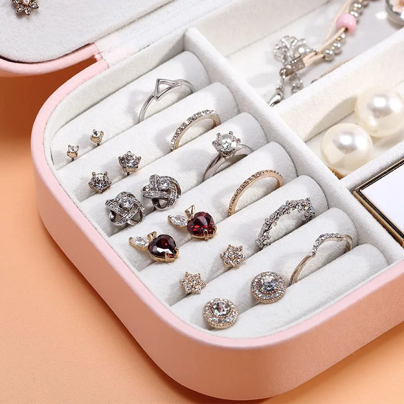 Double Layer Travel Jewellery Storage Box