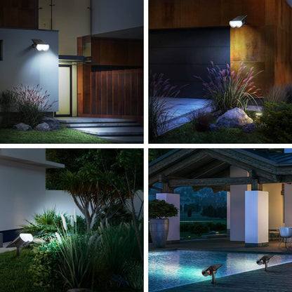 2 IN 1 Adjustable Outdoor Solar Lights (Set of 2)