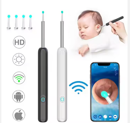 HD Wireless Visual Ear Wax Removal Safe Endoscope Earpick with Camera