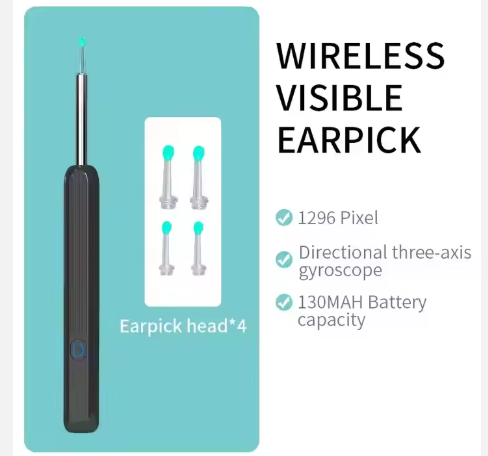 HD Wireless Visual Ear Wax Removal Safe Endoscope Earpick with Camera