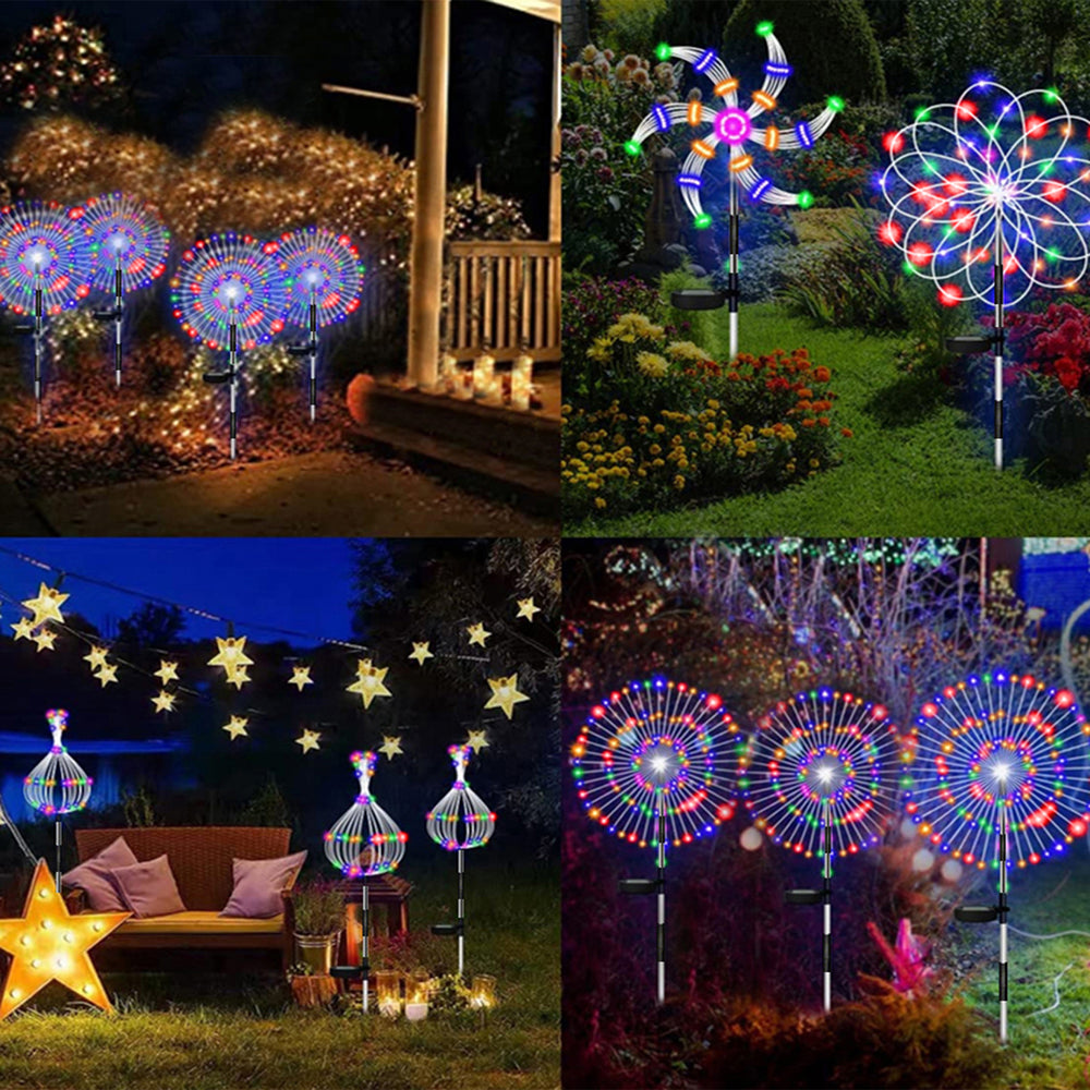 Waterproof Solar Garden Fireworks Lamp (8 lighting mode)