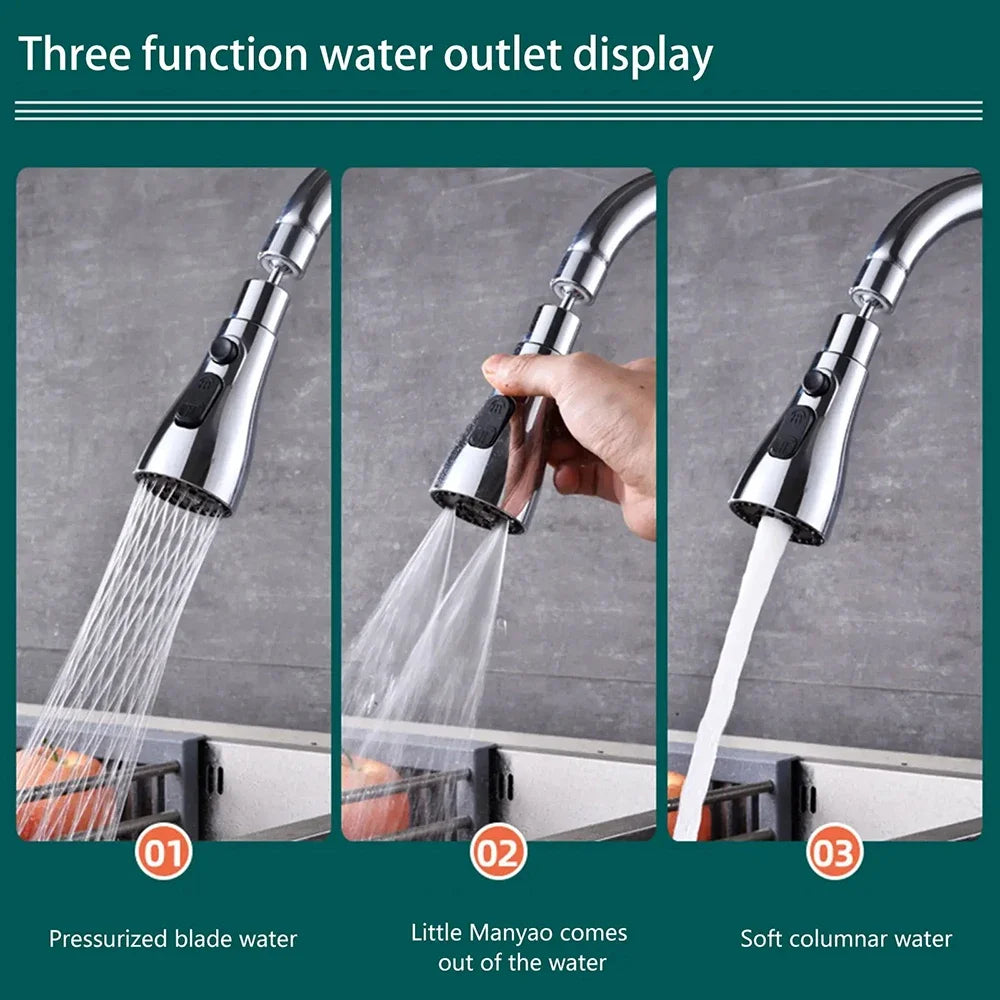 CleanFlow™ 360 Degree Movable Sink Faucet