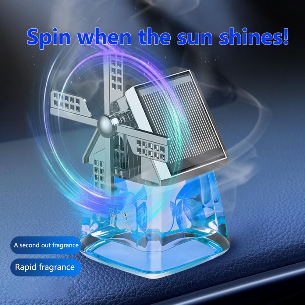 Solar Windmill Car Dashboard Air Freshener