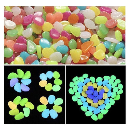 Glow In Dark Garden Rocks (Pack Of 100 pcs)